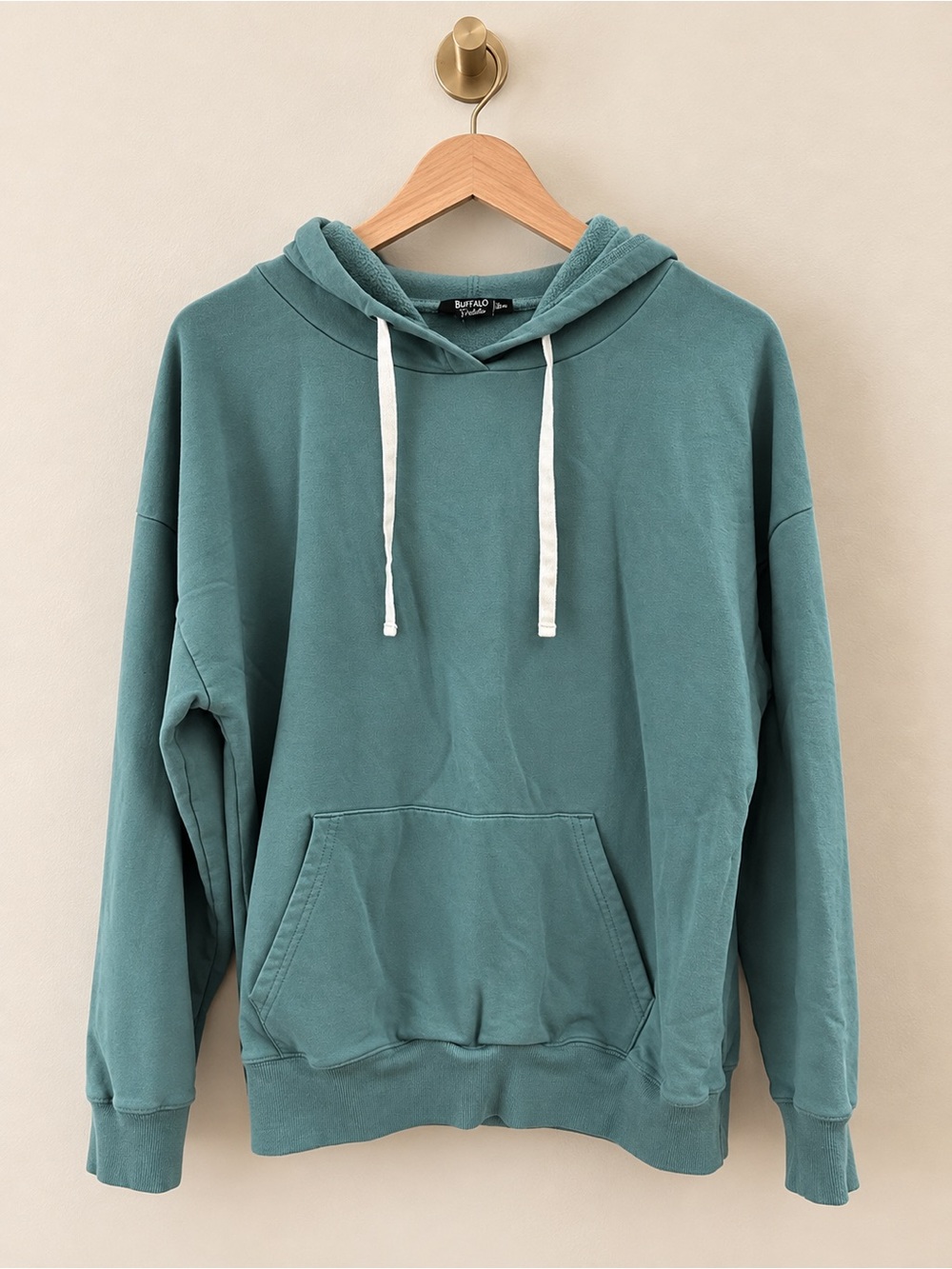 Buffalo David Bitton Women’s Medium Teal Green Pullover Hoodie